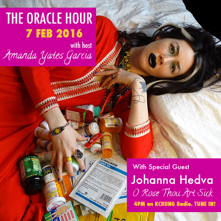 Oracle Hour flier for Johanna Hedva