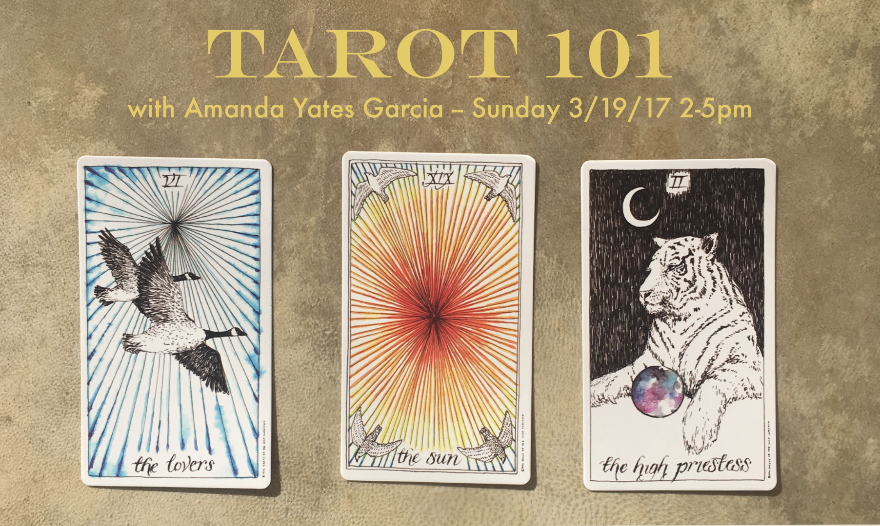 Tarot 101 Workshop Flier